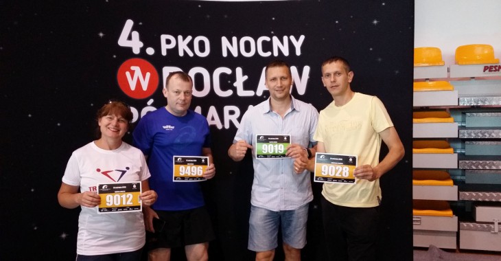 Rafakowcy przebiegli 4 PKO. Nocny Półmaraton Wrocław 