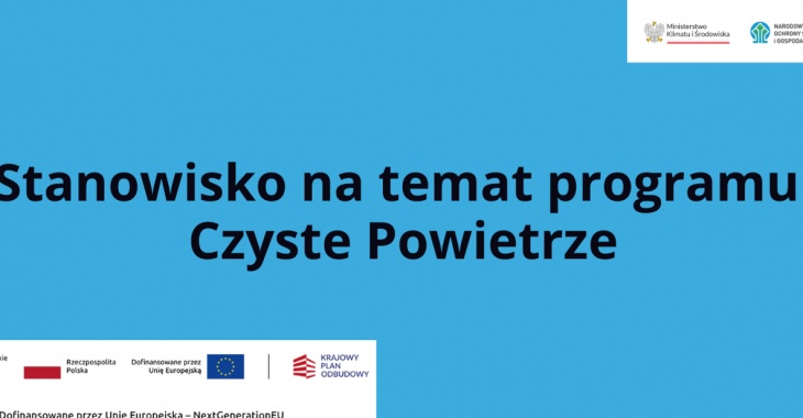 Stanowisko NFOŚiGW na temat programu Czyste Powietrze Stanowisko NFOŚiGW na temat programu Czyste Powietrze