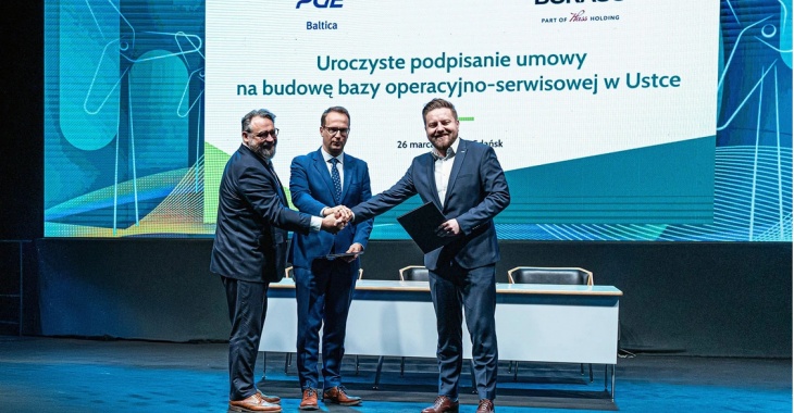 PGE Baltica podpisała umowę z DORACO na budowę bazy w Ustce