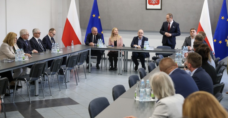 Wizyta wiceministra Roberta Kropiwnickiego w Polskiej Grupie Górniczej