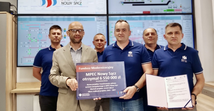 6,5 mln zł bezzwrotnej dotacji na transformację cyfrową w MPEC Nowy Sącz