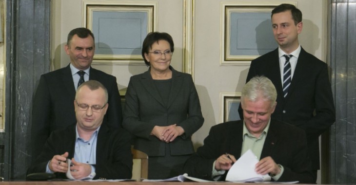 Porozumienie rządu z górniczymi związkami zawodowymi podpisane Porozumienie rządu z górniczymi związkami zawodowymi podpisane