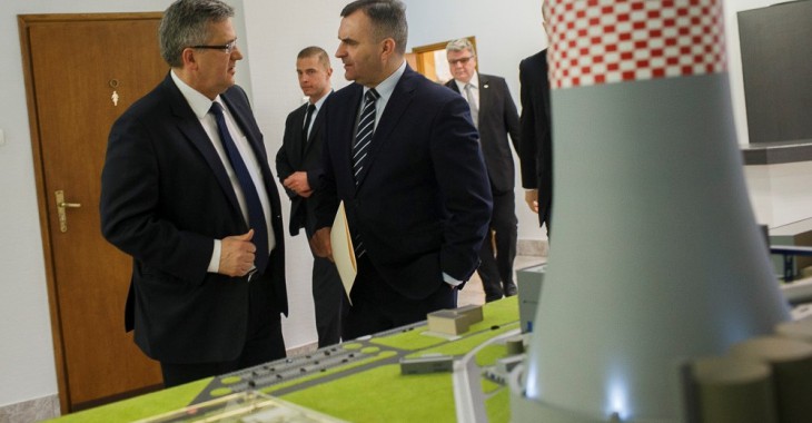 Prezydent na budowie nowego bloku Enei w Kozienicach Prezydent na budowie nowego bloku Enei w Kozienicach