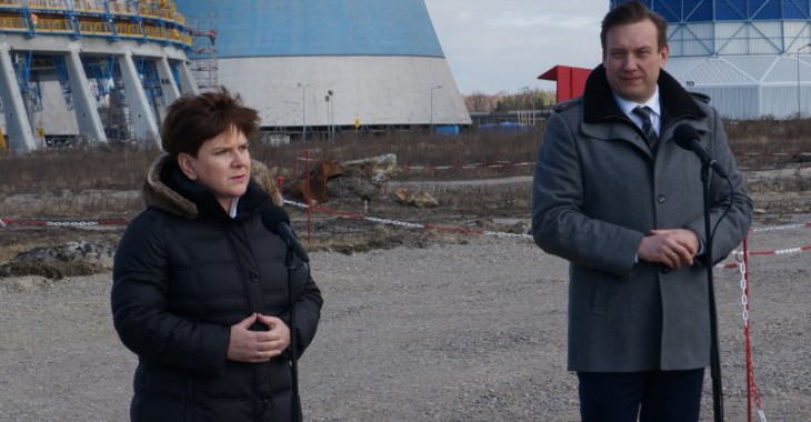 TAURON: Premier RP Beata Szydło z wizytą na budowie bloku energetycznego w Jaworznie