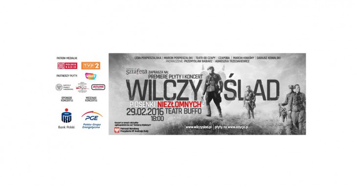 PGE mecenasem koncertu Wilczy ślad. Piosenki niezłomnych PGE mecenasem koncertu Wilczy ślad. Piosenki niezłomnych