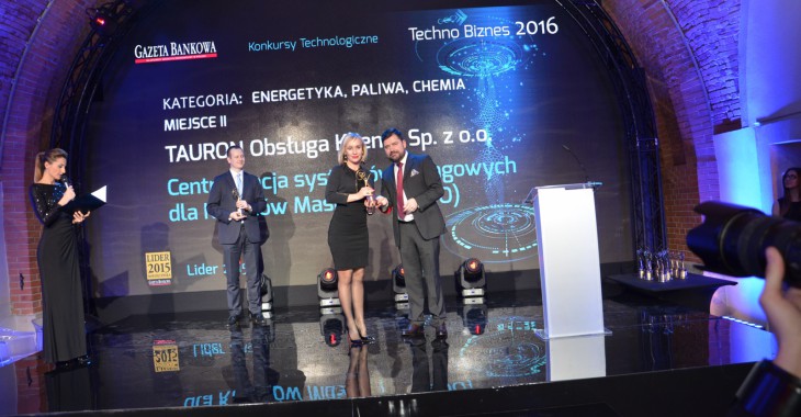 TAURON Obsługa Klienta z nagrodą w konkursie „Lider 2015” TAURON Obsługa Klienta z nagrodą w konkursie „Lider 2015”