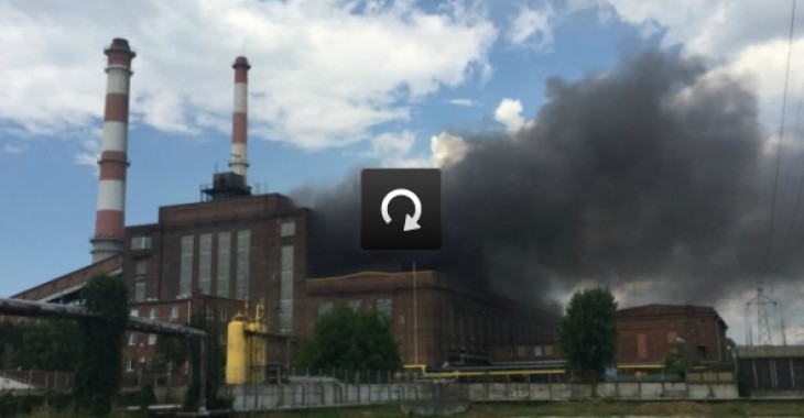 Pożar w elektrociepłowni w Tarnowie Pożar w elektrociepłowni w Tarnowie