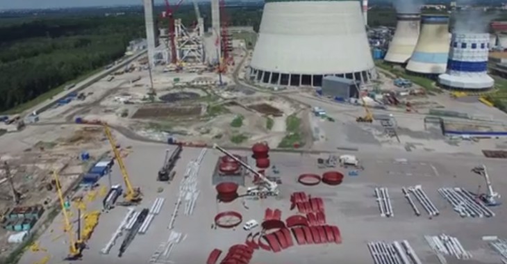 Na placu budowy bloku 910 MW w Jaworznie [ZOBACZ FILM]