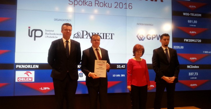 TAURON wśród najbardziej transparentnych spółek 2016 roku TAURON wśród najbardziej transparentnych spółek 2016 roku