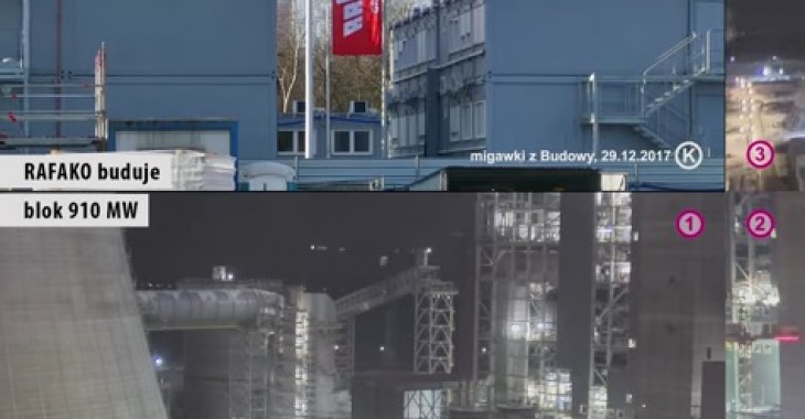 Grudzień na placu budowy bloku 910MW w Jaworznie Grudzień na placu budowy bloku 910MW w Jaworznie