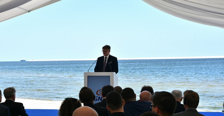 Wiceminister Gawęda z wizytą w Terminalu LNG w Świnoujściu Wiceminister Gawęda z wizytą w Terminalu LNG w Świnoujściu