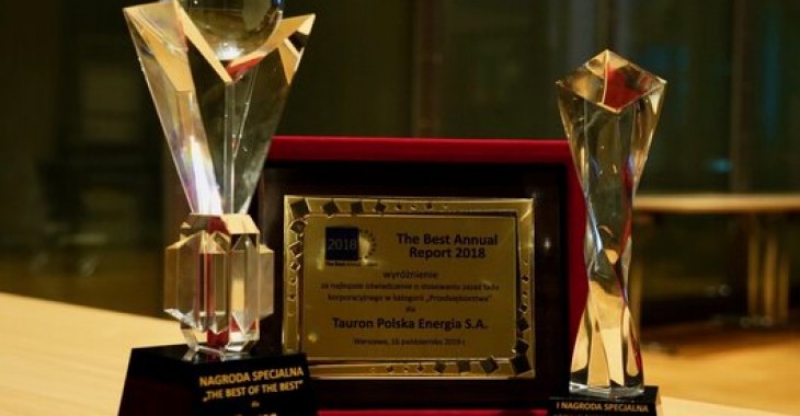 TAURON z nagrodą „The Best Annual Report” TAURON z nagrodą „The Best Annual Report”