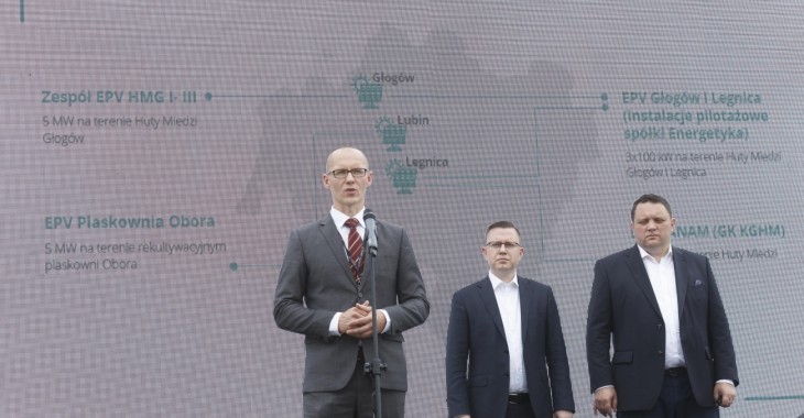 Zielone inwestycje w KGHM – powstają trzy farmy fotowoltaiczne Zielone inwestycje w KGHM – powstają trzy farmy fotowoltaiczne