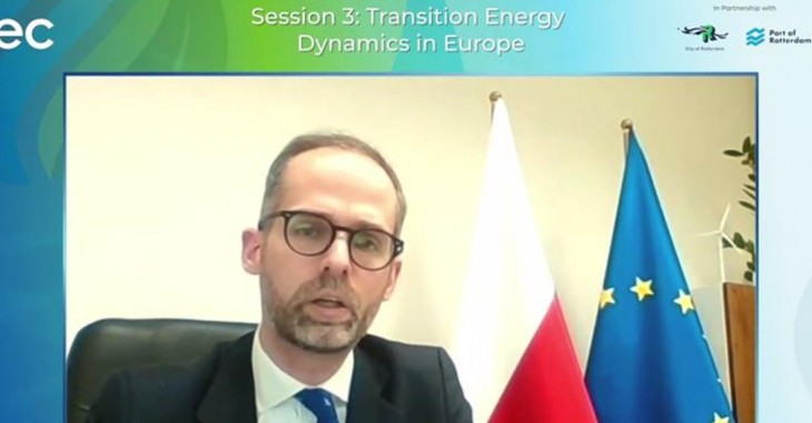 Czetwertyński podczas Światowego Szczytu Wodorowego