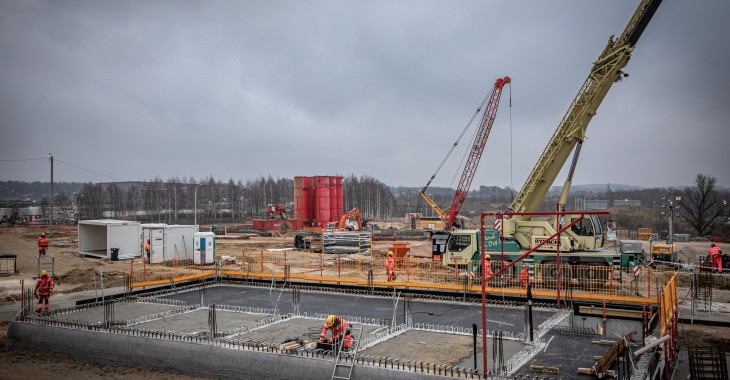 Postęp prac na budowie Instalacji Termicznego Przekształcania Odpadów w Olsztynie - trwa realizacja bunkra na odpady Postęp prac na budowie Instalacji Termicznego Przekształcania Odpadów w Olsztynie - trwa realizacja bunkra na odpady