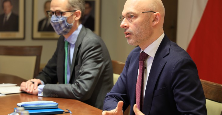 Minister M. Kurtyka o pakiecie „Fit for 55” na spotkaniu z F. Timmermansem Minister M. Kurtyka o pakiecie „Fit for 55” na spotkaniu z F. Timmermansem