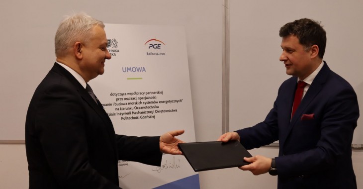 Nowa specjalność studiów z obszaru offshore na Politechnice Gdańskiej we współpracy z PGE Nowa specjalność studiów z obszaru offshore na Politechnice Gdańskiej we współpracy z PGE